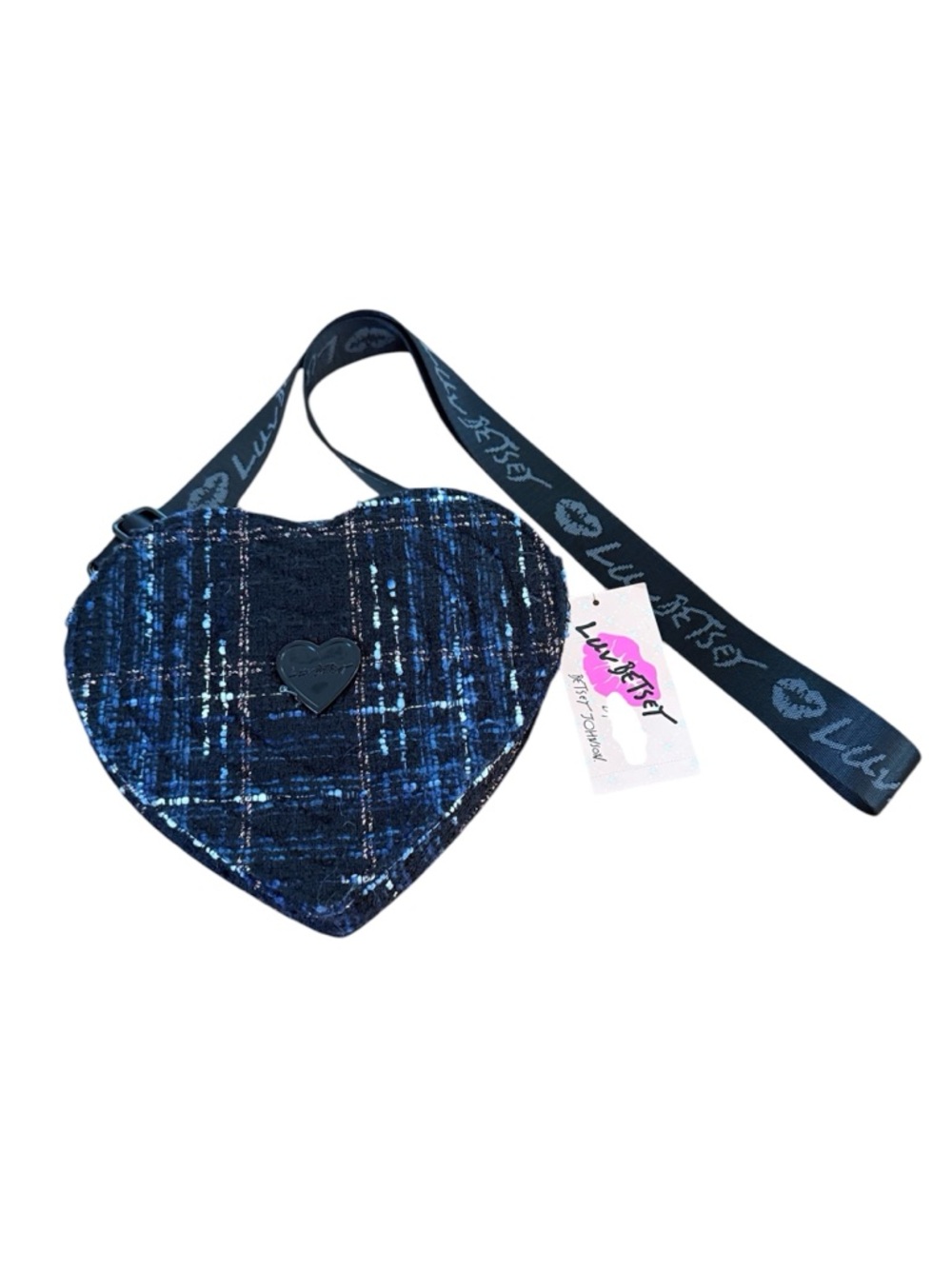 Betsey Johnson Heart-Shaped Crossbody Bag